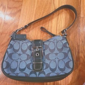 Coach blue shoulder bag